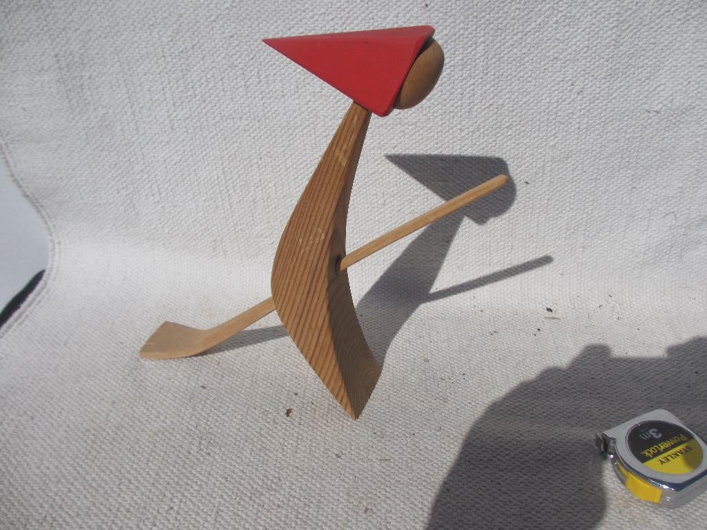 Vintage houten beeldje Denmark Alex Emanuelsson '60, Ophalen of Verzenden, Gebruikt, Fantasy