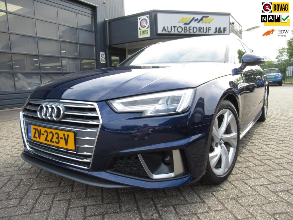 Audi A4 Avant 35 TFSI S edition / AUTOMAAT / NAV / PDC / Tre, Gebruikt, 4 cilinders, Blauw, Origineel Nederlands