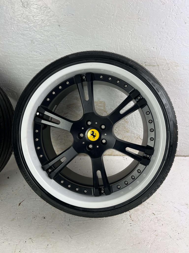 Custom Ferrari 458 velgen 22" 5x114.3 zomerset breedset zgan, Niet ingevuld, Gebruikt, 335 mm, Banden en Velgen