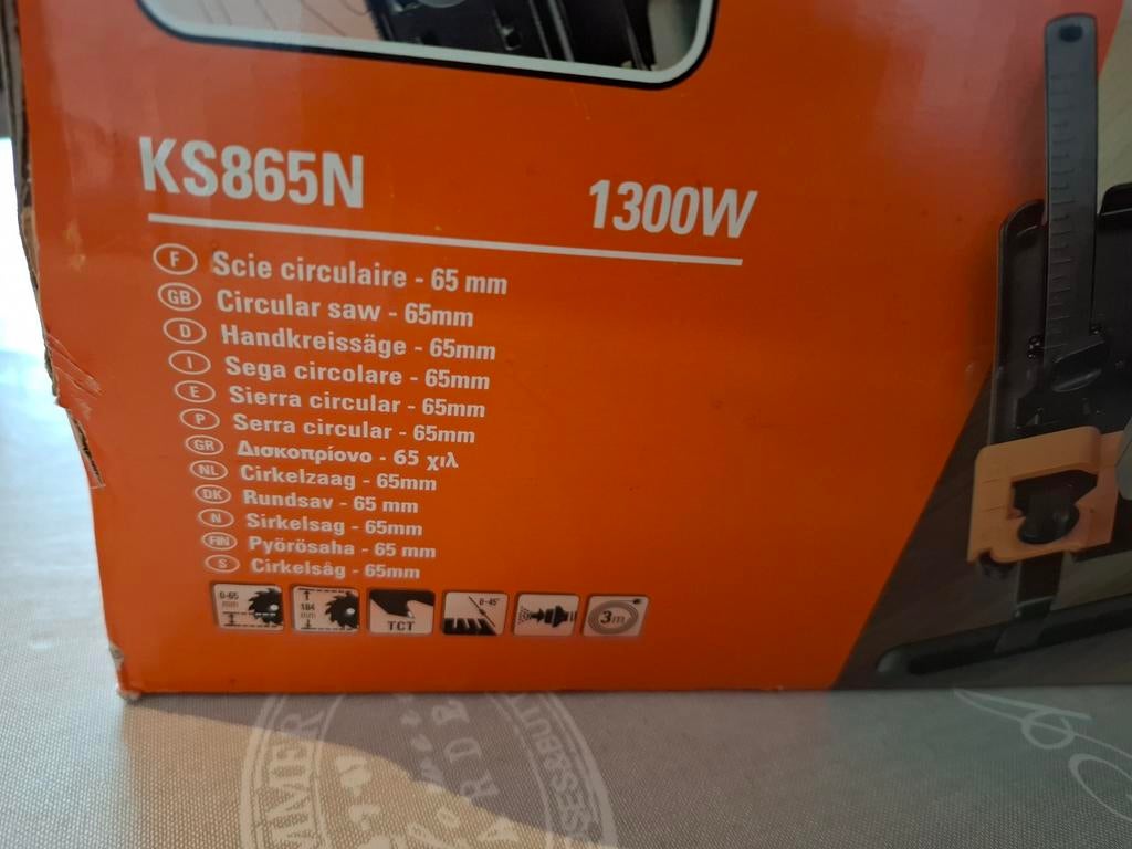 Black & Decker Cirkelzaag KS865N - Gebruikt, Goede Staat, Gebruikt, Cirkelzaag, Ophalen of Verzenden, Black & Decker