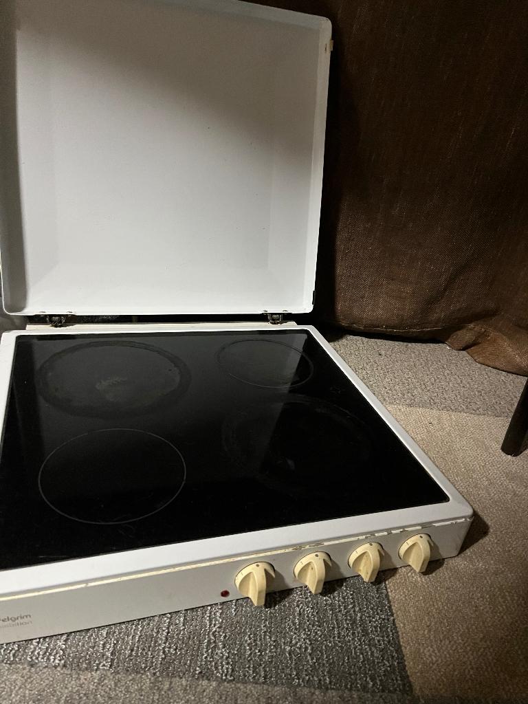 Elektrisch kookplaat, Witgoed en Apparatuur, Kookplaten, Ophalen, Gebruikt, 4 kookzones, Vrijstaand