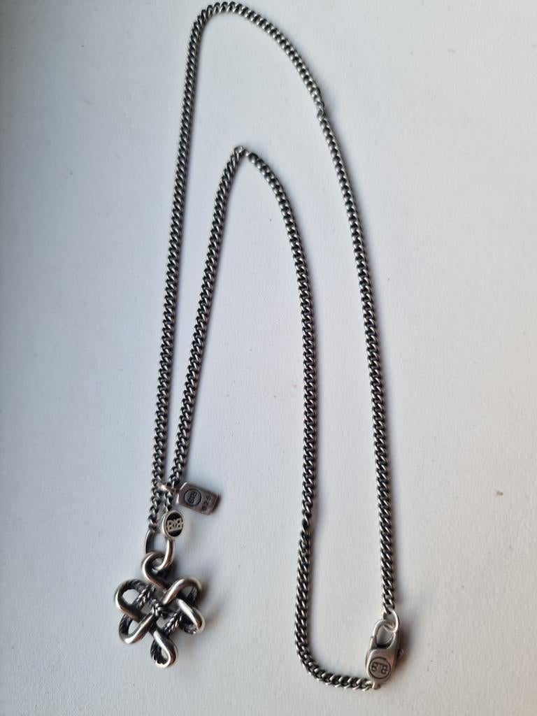 Buddha to Buddha ketting met hanger, Ophalen of Verzenden, Zilver, Zilver, Met hanger