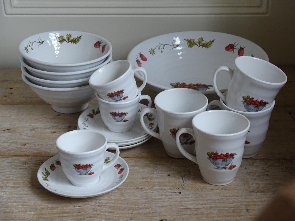 Servies MEPAL, Jet (by Ter Steege) STRAWBERRY, gaaf