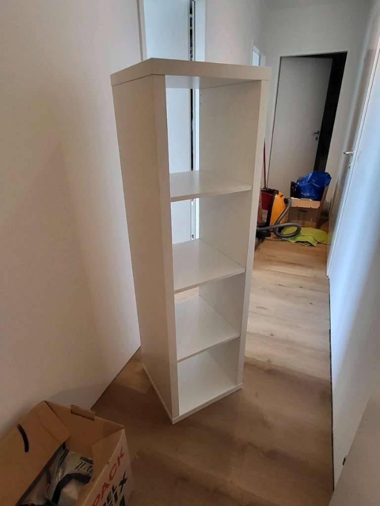 NIEUWSTAAT: 4 vaks open kast vakkenkast 4x1 wit Ikea, Ophalen, Minder dan 50 cm, 5 laden of meer, 100 tot 150 cm