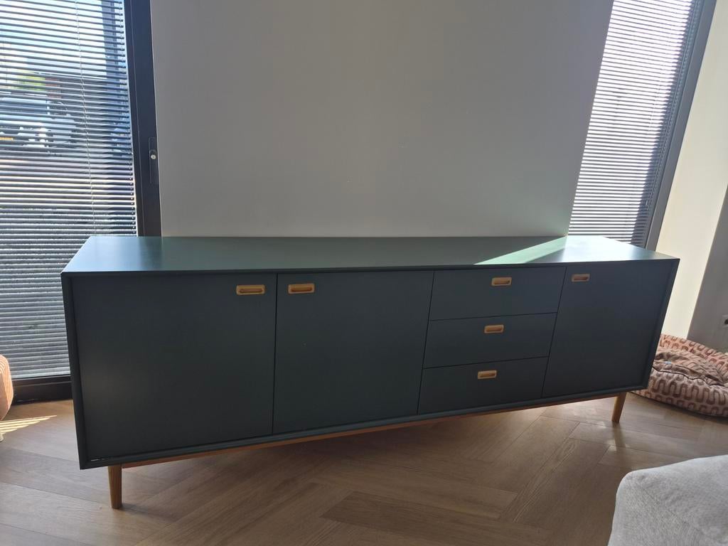 Tenzo Svea dressoir groen, Ophalen, Gebruikt, 25 tot 50 cm, 200 cm of meer