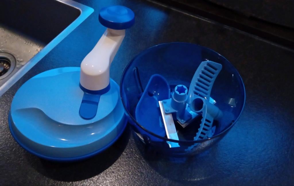 Tupperware Quick Chef III (nauwelijks gebruikt), Huis en Inrichting, Keuken | Tupperware, Ophalen, Zo goed als nieuw, Blauw, Overige typen