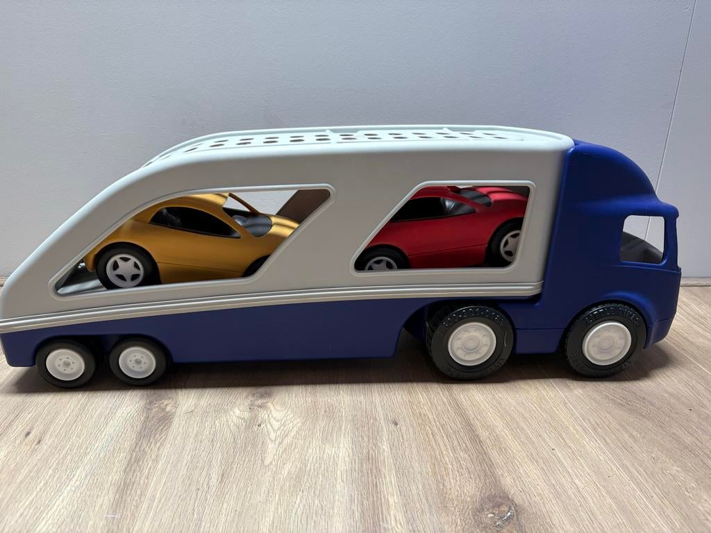 Speelgoed vrachtwagen met auto's, Ophalen, Zo goed als nieuw