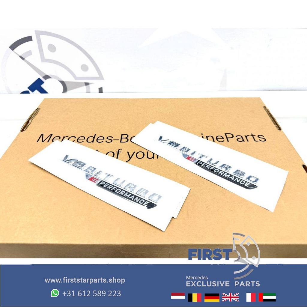 V8 BITURBO E PERFORMANCE zijscherm EMBLEEM LOGO SET BADGE Me
