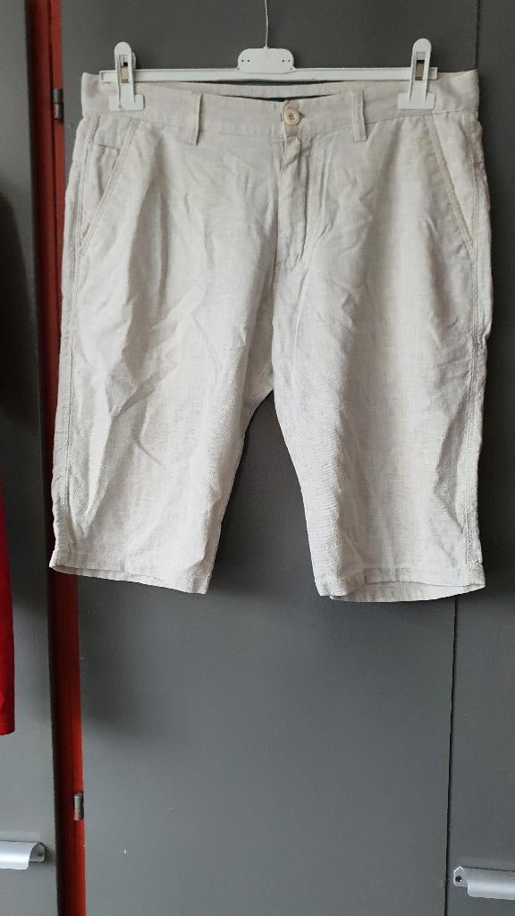 Burberry Brit chino shorts beige W33 luxe, Ophalen of Verzenden, Zo goed als nieuw, Beige