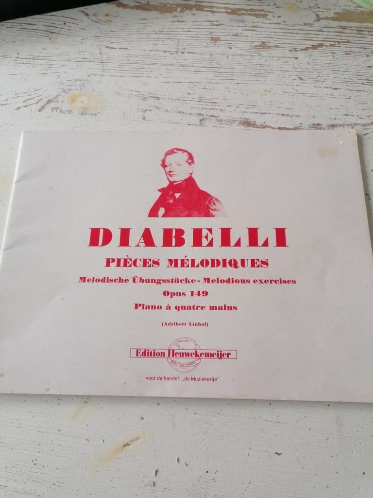 Diabelli Pièces Mélodiques Opus 149 - Piano à quatre mains, Ophalen of Verzenden