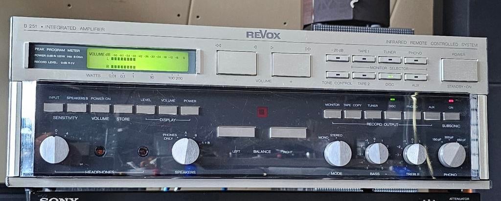 ReVox Studer B251 legendarisch, jaren '80,phono MM,garantie, Overige merken, ReVox, Refurbished, Ophalen of Verzenden