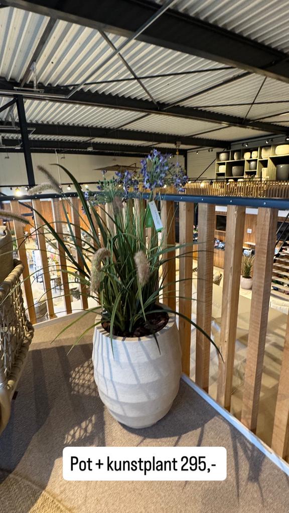 Kunstplant en Kunstboom met pot plantenbak pottenshop, Overige soorten, In pot, Minder dan 100 cm, Groene kamerplant