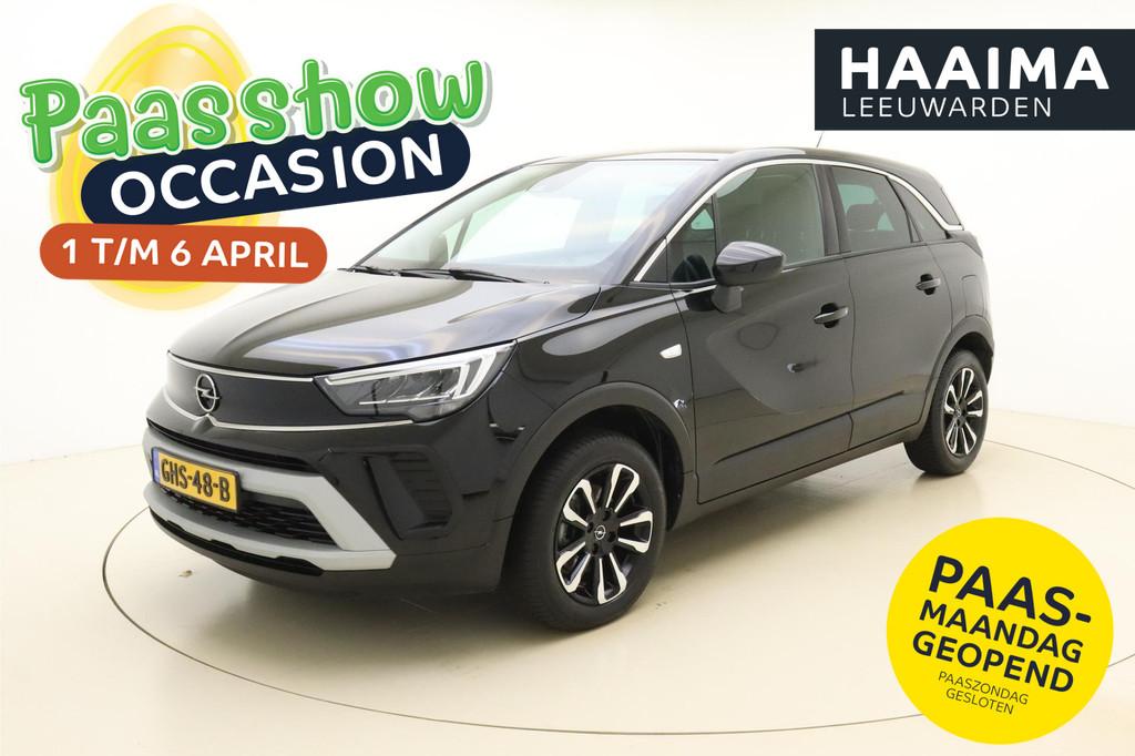 Opel Crossland 1.2 Turbo Elegance 130 PK Automaat | Navigati, Auto's, Gebruikt, 1199 cc, Zwart, Bedrijf