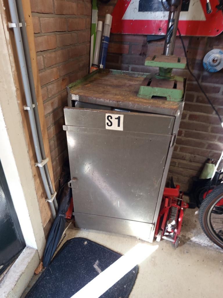 Vintage Industriële Werkplaatskast met Lades, Ophalen