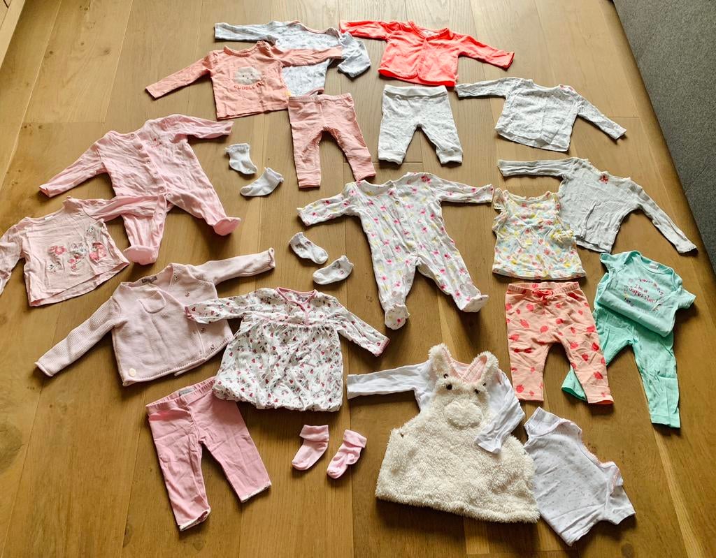 🌸 Baby kleding pakket meisjes maat 68 🩷 Veel setjes, Ophalen of Verzenden, Gebruikt, Meisje, Setje