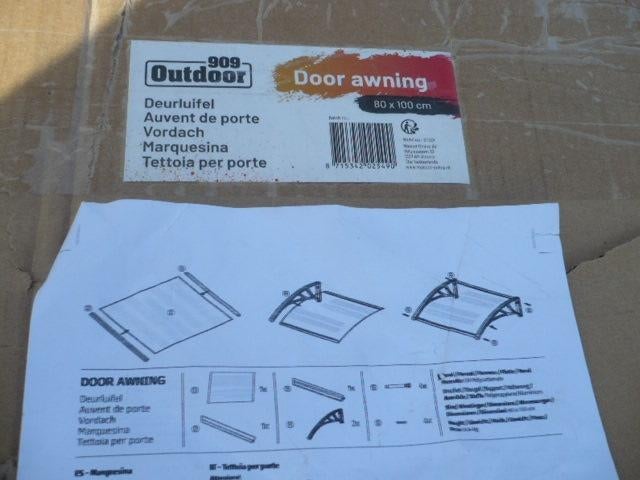 909 Outdoor Weerbestendige Deurluifel - Overkapping, Ophalen, Zo goed als nieuw, Overige typen