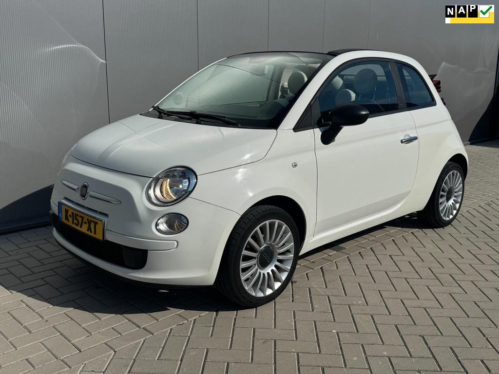 Fiat 500 1.2 Lounge cabriolet, Auto's, Fiat, Voorwielaandrijving, Gebruikt, 4 cilinders, Parkeersensor