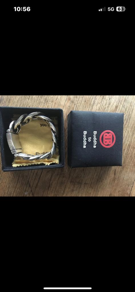 Buddha to buddha nathalie xl, Sieraden, Tassen en Uiterlijk, Ophalen of Verzenden, Gebruikt, Zilver