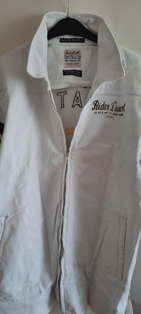 Scotch & Soda New York Marathon 300 Vest, Maat 52/54 (L), Wit, Ophalen of Verzenden, Gedragen