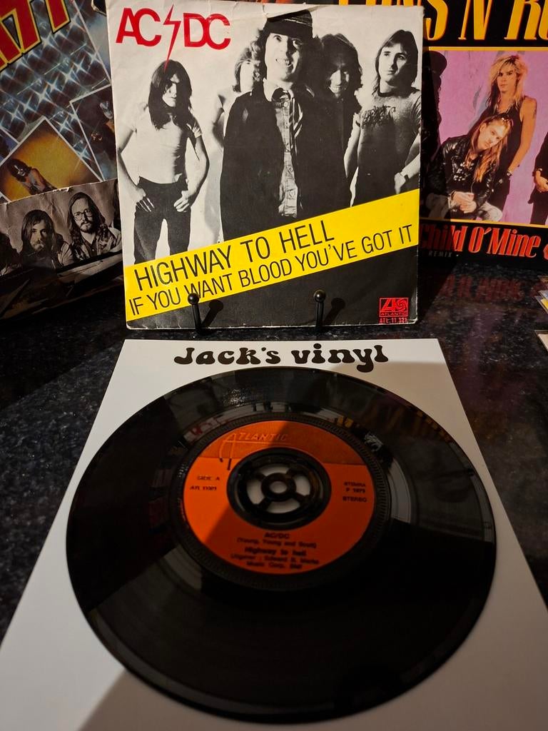 AC/DC - Highway to Hell (Vinyl Single)1979, Ophalen of Verzenden, Gebruikt, Overige formaten, Poprock