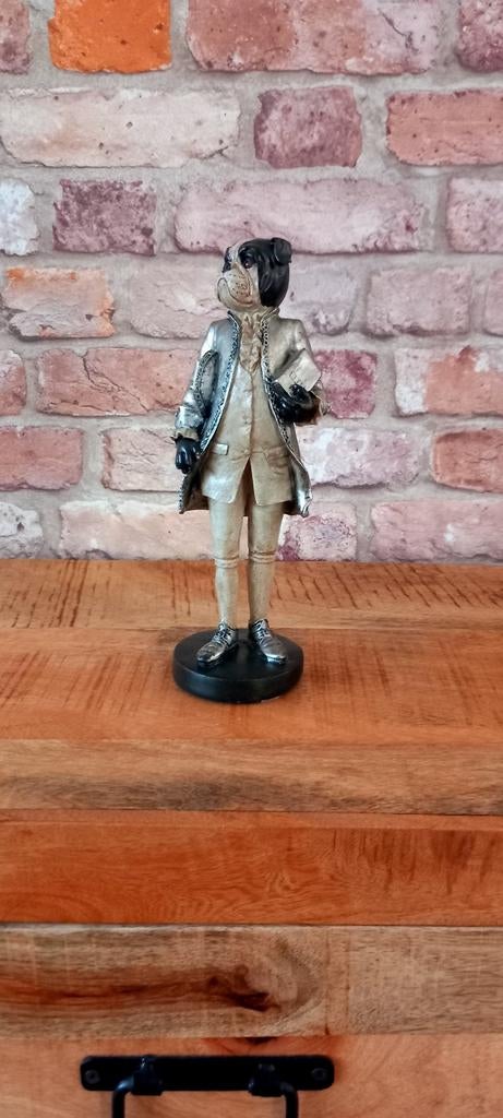 Leuke 24cm Heer Boxer Honden Beeld❤️NIEUW❤️, Verzamelen, Beelden en Beeldjes, Ophalen of Verzenden, Nieuw, Dier