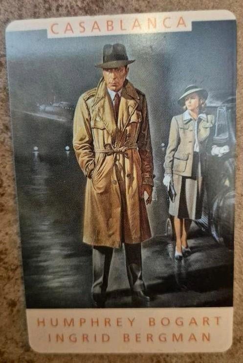 Casablanca Humphrey Bogart Ingrid Bergman telefoonkaart, Ophalen of Verzenden