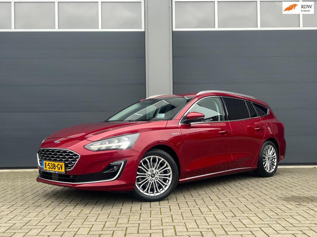 Ford Focus Wagon 1.0 EcoBoost Vignale Ford Focus Wagon Vigna, Auto's, Ford, 125 pk, Gebruikt, 1283 kg, Leder