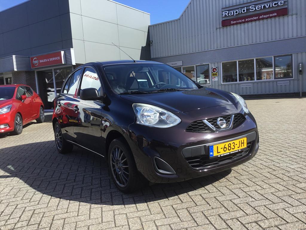 Nissan Micra 1.2 80 Acenta Airco (bj 2015), Voorwielaandrijving, Euro 5, Gebruikt, 31 €/maand