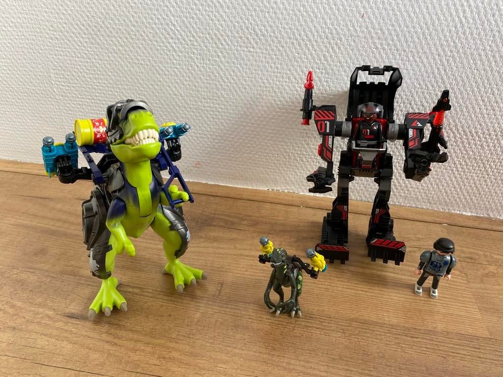 Playmobil T-Rex Dino Rise set - Compleet op 1 helm na, Kinderen en Baby's, Speelgoed | Playmobil, Ophalen of Verzenden, Gebruikt