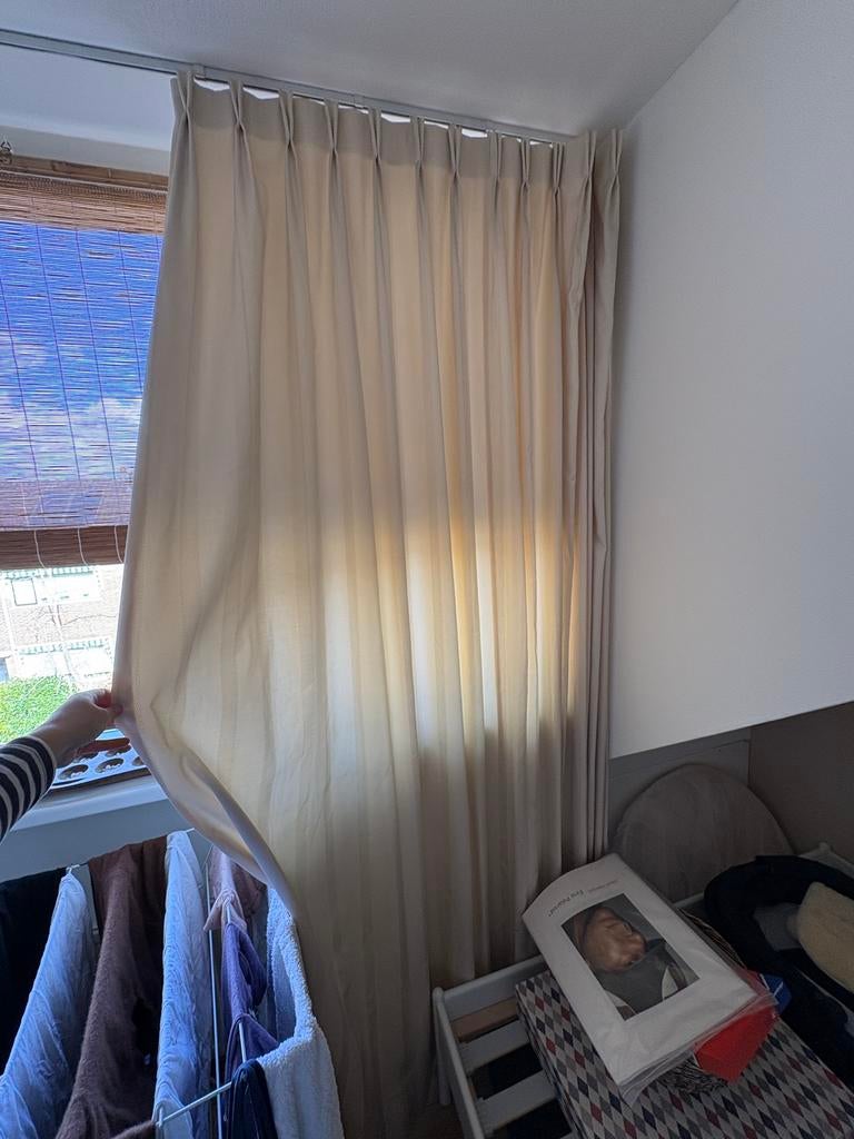 Gordijnen creme gratis, Ophalen, Gebruikt, 100 tot 150 cm, 200 cm of meer