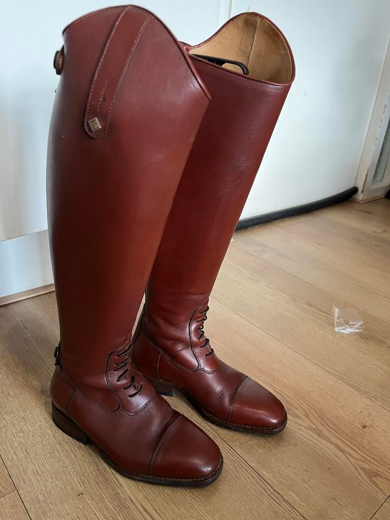 paardrijlaarzen de niro ottaviano (bruin), Ophalen, Dressuur, Schoeisel