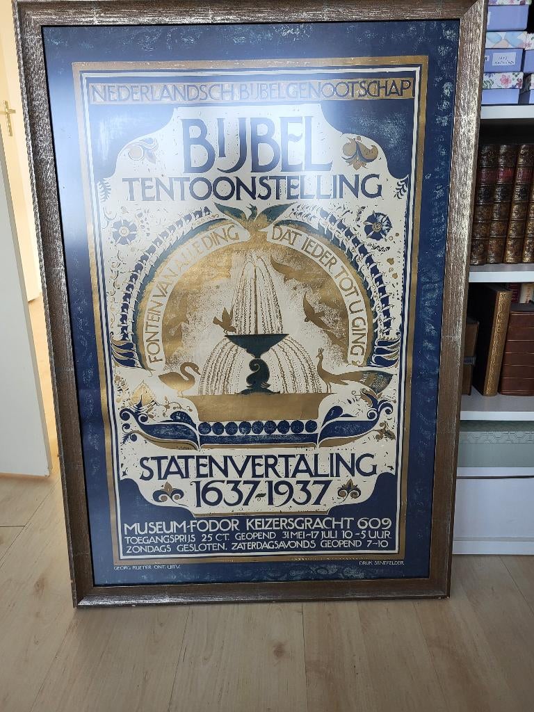Poster Statenvertaling 400 jaar ., Ophalen of Verzenden