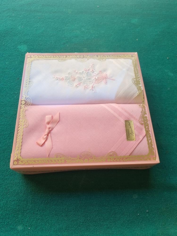 zakdoeken vintage katoen 2 stuks nieuw in verpakking, Ophalen of Verzenden, 'T Olde Gre-j, Info@toldegrej.nl, Endepoelstraat 20f Didam