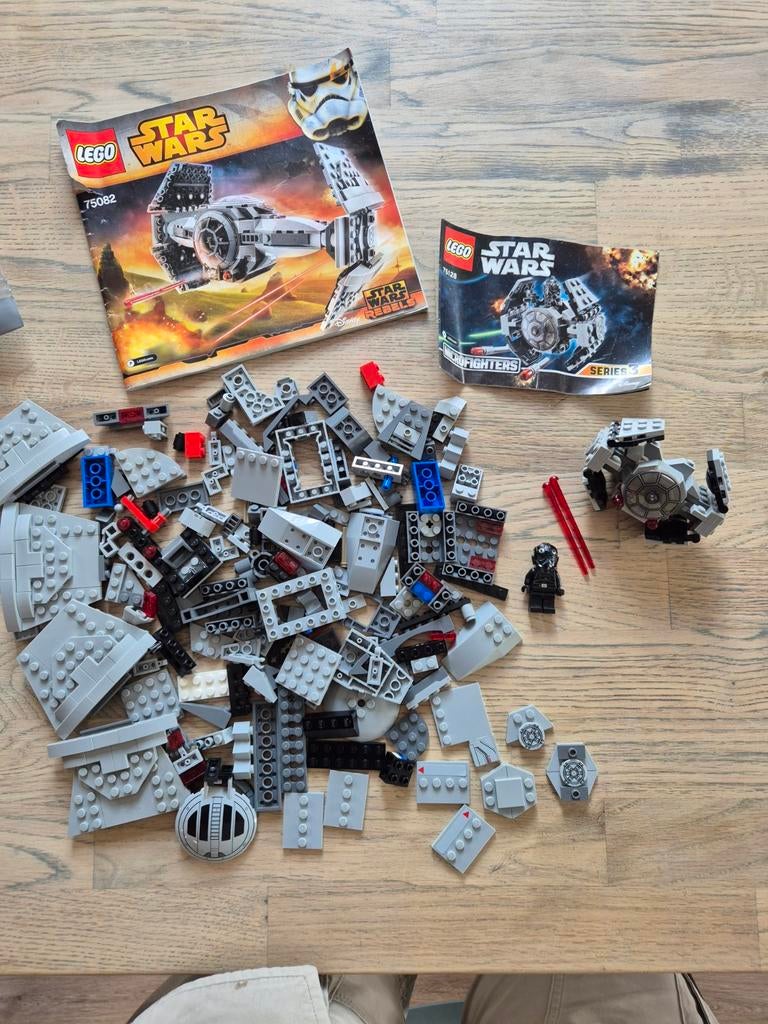 Lego Star Wars 75082 + 75128 Tie Advanced Prototype, Ophalen of Verzenden