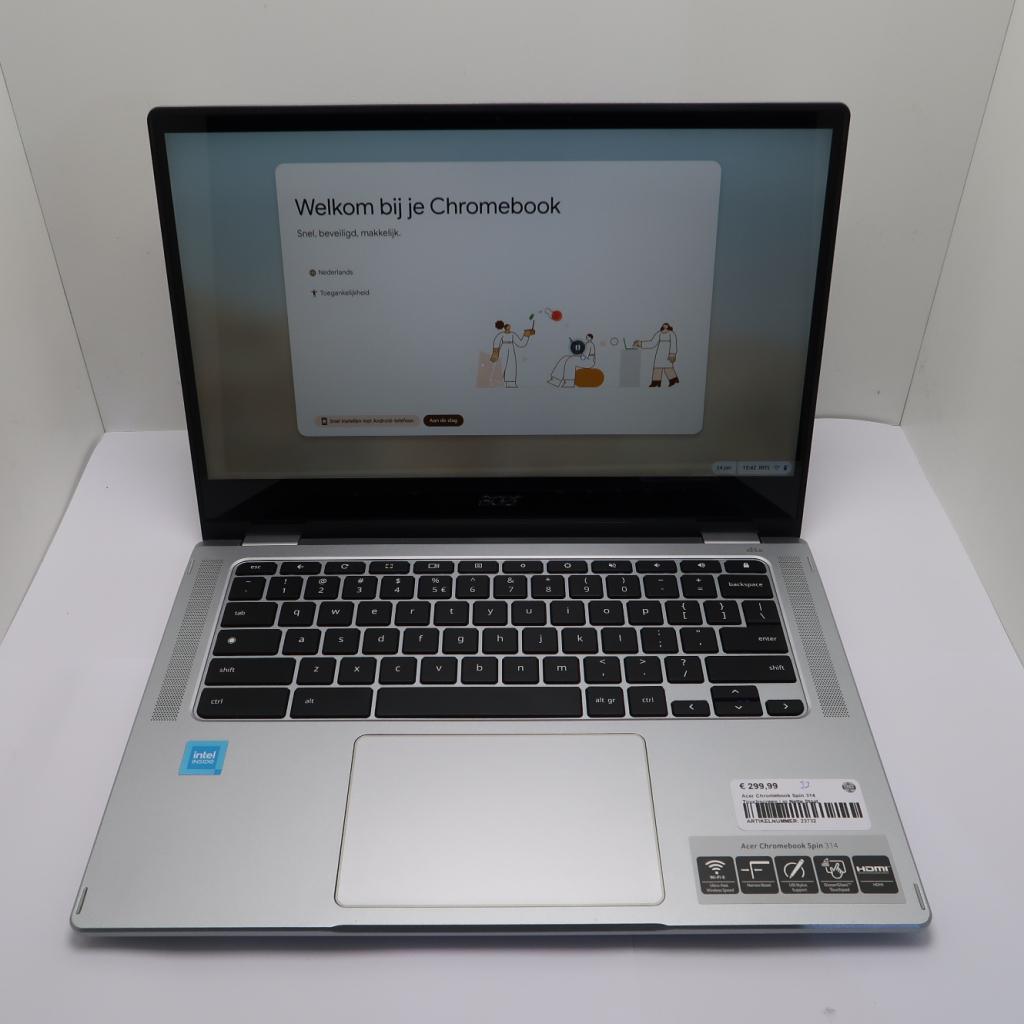 Acer Chromebook Spin 314 Touchscreen | in Nette Staat, Niet ingevuld, Zo goed als nieuw, Niet ingevuld, Niet ingevuld