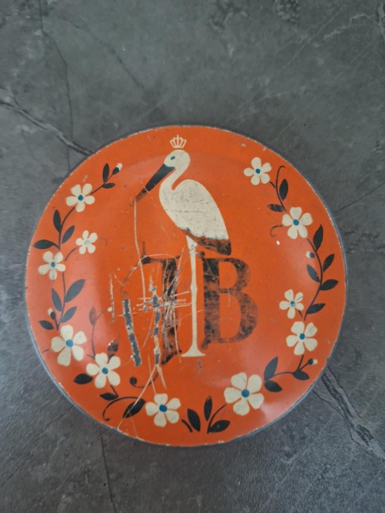 Juliana en Bernard gedenkblikje 1938, Ophalen of Verzenden, Gebruikt, Overige, Verkade