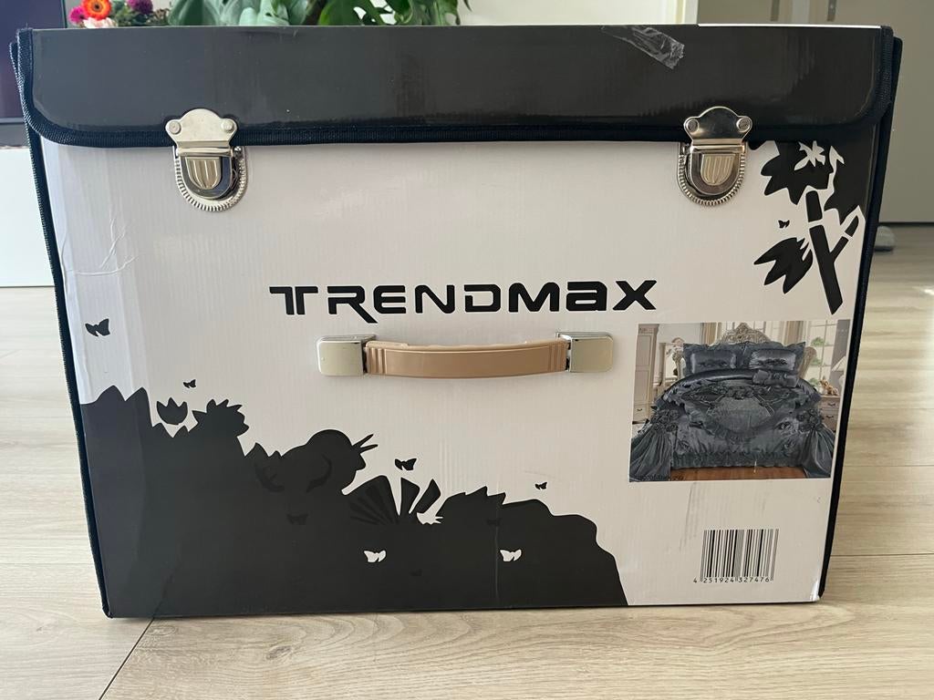 Nieuw Dekbedovertrekset 4-delig - TRENDMAX ZELLERFELD, Ophalen, Dekbedovertrek, Grijs, Nieuw
