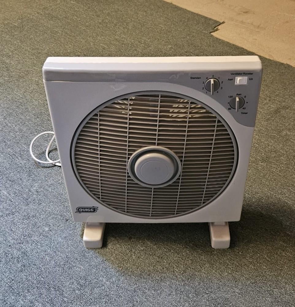 QUIGG ventilator met timer, Ophalen, Gebruikt, Tafelventilator
