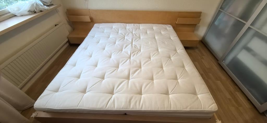 tweepersoonsbed/matrassen/topper, Huis en Inrichting, Slaapkamer | Matrassen en Bedbodems, Ophalen, Gebruikt, Tweepersoons, Bedbodem