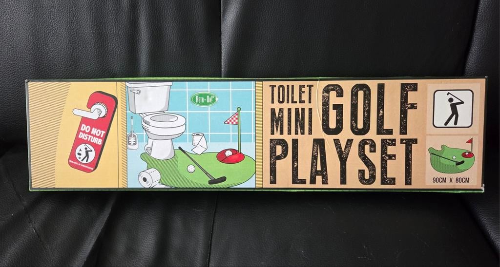 Toilet Mini Golf Playset 90x80cm WC mini Golfspel NIEUW!, Ophalen, Nieuw, Jongen of Meisje