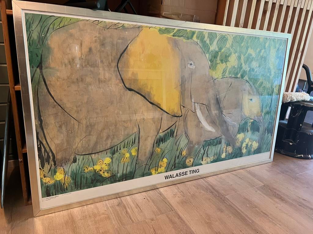 Walasse Ting Olifanten, Antiek en Kunst, Ophalen of Verzenden