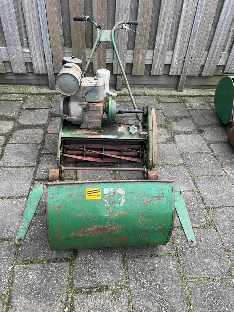 Ransomes 24 kooienmaaier grasmaaier tuin hovenier grasveld., Tuin en Terras, Ophalen, Gebruikt, Opvangbak, 50 cm of meer