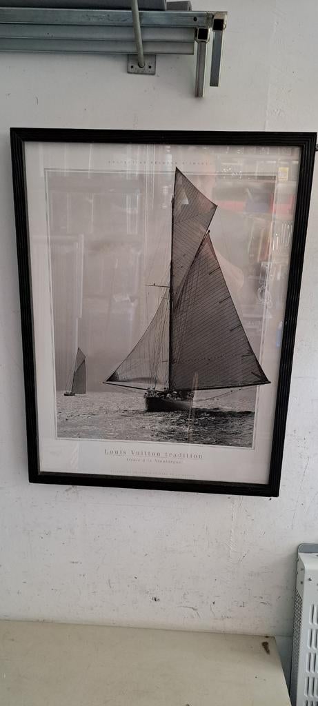 Foto schilderij zeilboot Louis Vuitton Traditions, Huis en Inrichting, Ophalen of Verzenden, Minder dan 50 cm, Schilderij, Minder dan 50 cm