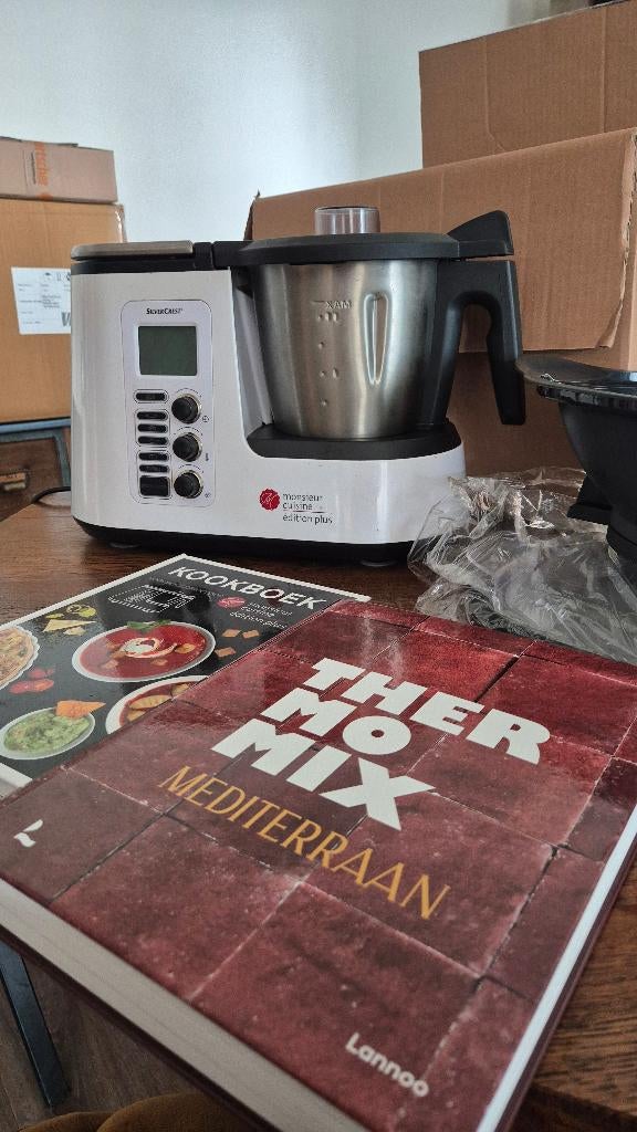 Thermoblender Monsieur Cuisine + 2 kookboeken, Ophalen of Verzenden, Zo goed als nieuw, Blender