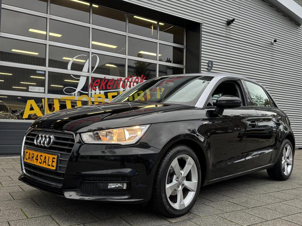 Audi A1 Sportback 1.0 TFSI Sport - Airco I Sport interieur &, Voorwielaandrijving, Zwart, Leder en Stof, Origineel Nederlands
