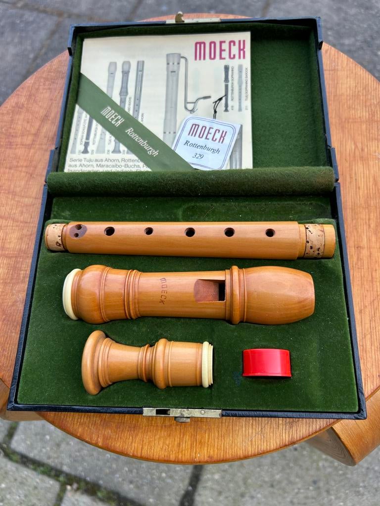 Moeck Rottenburgh 329 Blokfluit - Zo goed als nieuw, Ophalen of Verzenden, Zo goed als nieuw, Overige typen, Met koffer, hoes of etui