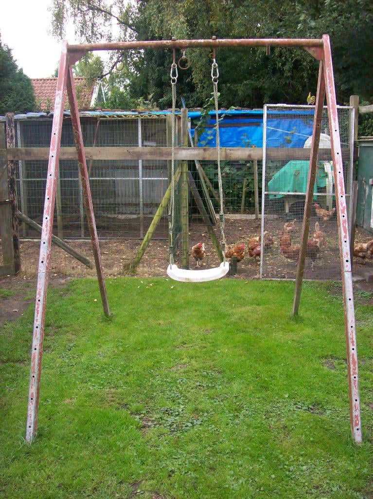 T.K. t.e.a.b. schommel frame gegalvaniseerd, Ophalen, Gebruikt, Schommel