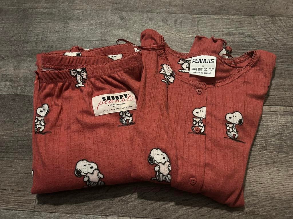 Snoopy pyjama wijnrood, maat S, Kleding | Dames, Ophalen of Verzenden, Zo goed als nieuw, Maat 36 (S)