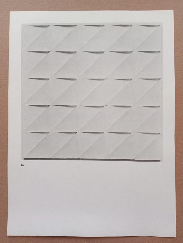 Jan Schoonhoven offset prent druk jaren 70, Antiek en Kunst, Ophalen of Verzenden