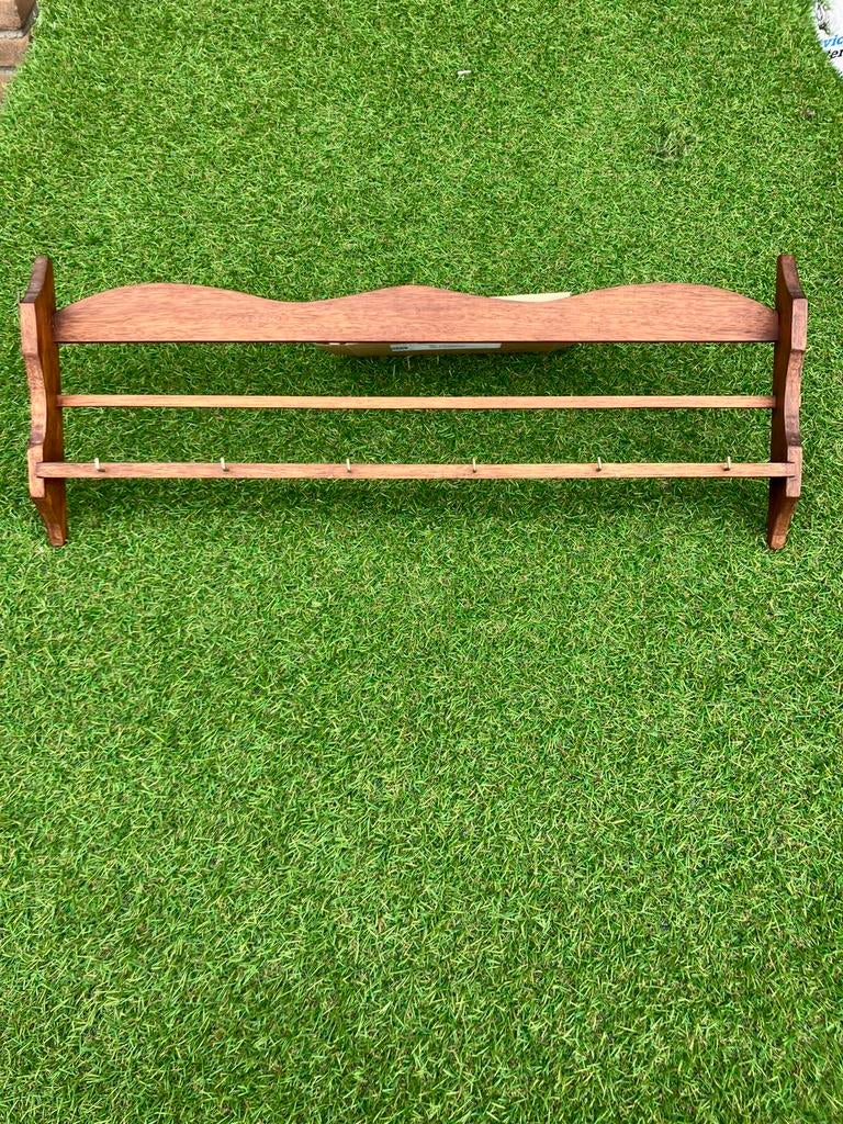 Retro/ vintage mokkenrek 62x24 cm voor  6 mokken, Huis en Inrichting, Keuken | Keukenbenodigdheden, Ophalen of Verzenden, Zo goed als nieuw